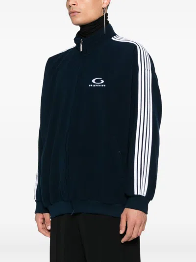 Balenciaga Fabiana Filippi Bicolor Tweed Boucle Jacket In Black