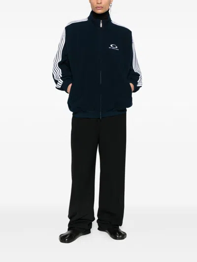 Balenciaga Fabiana Filippi Bicolor Tweed Boucle Jacket In Black