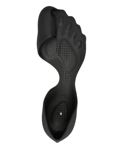 Balenciaga Anatomical Zero Rubber Slippers In Black