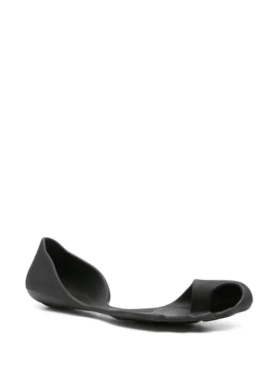 Balenciaga Anatomical Zero Rubber Slippers In Black