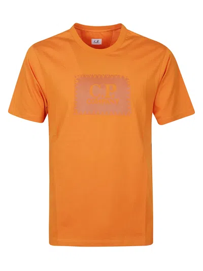 C.p. Company T-shirt Mit Logo-detail In Orange