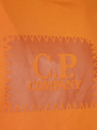 C.p. Company T-shirt Mit Logo-detail In Orange