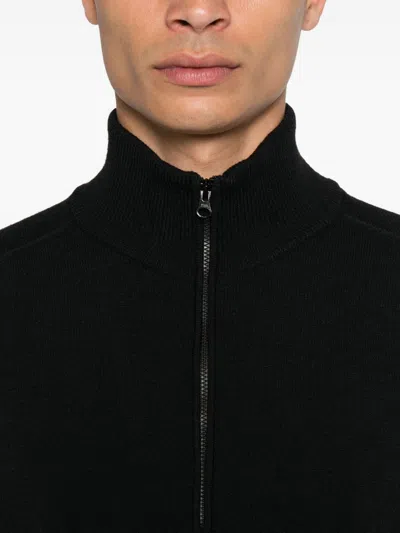 C.p. Company Half-zip Sweater In Black