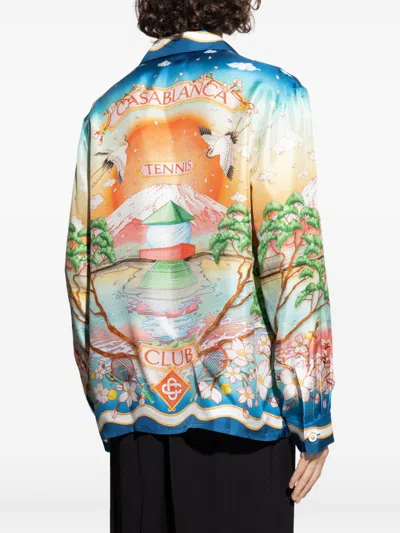 Casablanca Men's Tennis Club Shirt In Multi