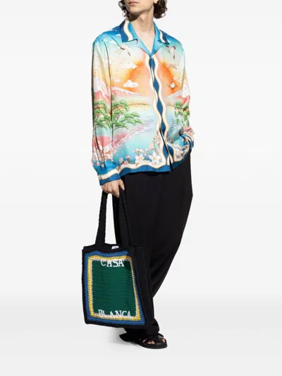 Casablanca Men's Tennis Club Shirt In Multi