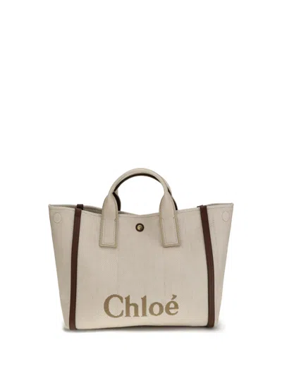 Chloé Carry Medium Tote Bag In Brown
