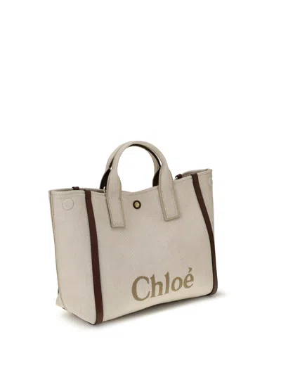 Chloé Carry Medium Tote Bag In Brown