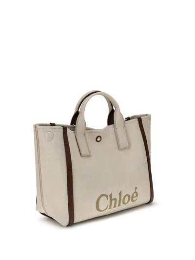 Chloé Carry Medium Tote Bag In Brown