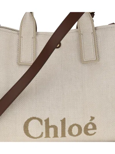 Chloé Carry Medium Tote Bag In Brown