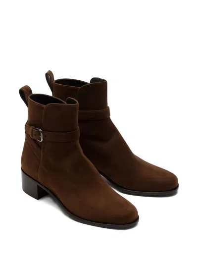 Church's Ankle Boot With Block Heel And Buckle In Brown