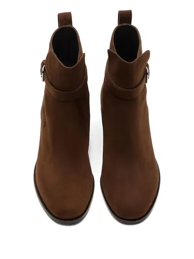 Church's Ankle Boot With Block Heel And Buckle In Brown