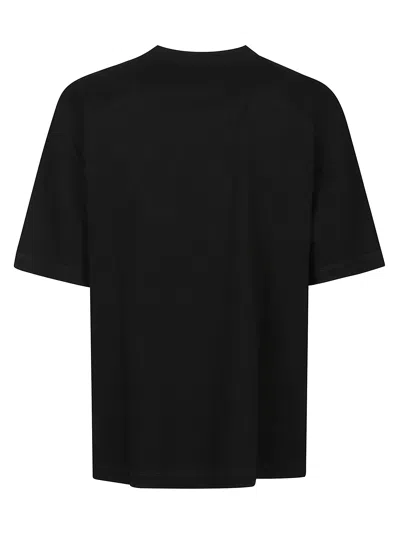 Dsquared2 Loose Fit Tee Logo Dsq2 Milano Sbiadito Effetto Texture Jersey Di Cotone T-shirt In Black