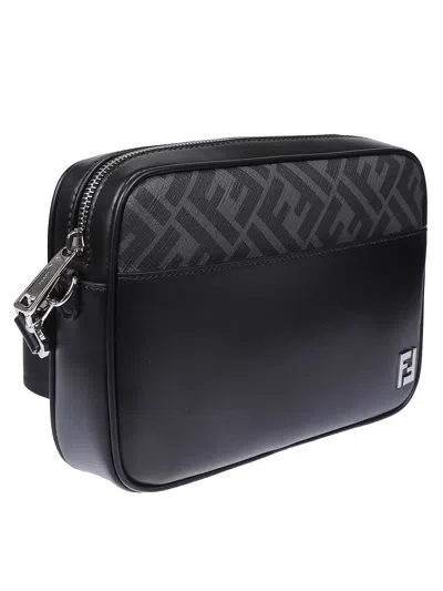 Fendi Adjustable Detachable Shoulder Strap Camera Case In Black