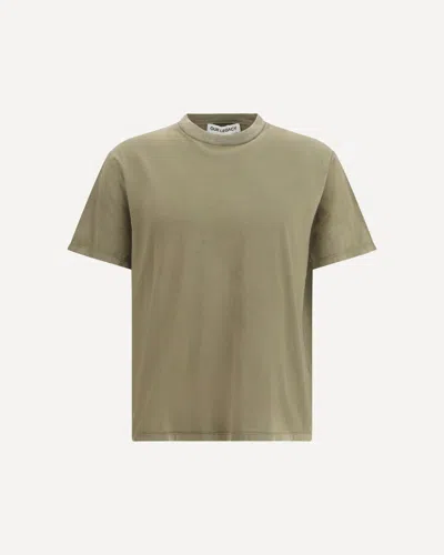 Our Legacy Boxy Crew Neck T-shirt In Jersey In Metallic