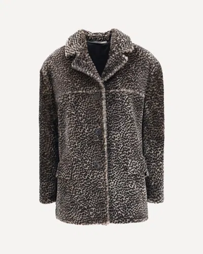 Salvatore Santoro Spotted Patterned Fur Jacket In Animal Print