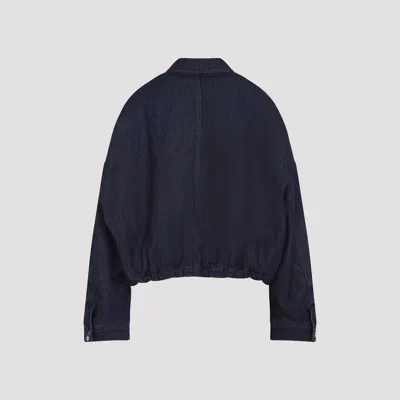 Dries Van Noten Cotton Denim Vesto Jacket In Blue