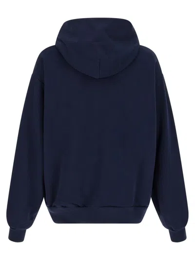 Marni Sweatshirt With Maxi Logo Print In Blue