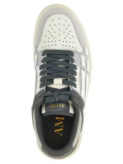 Amiri Low Top Sneakers Featuring Contrast Panels In Gray
