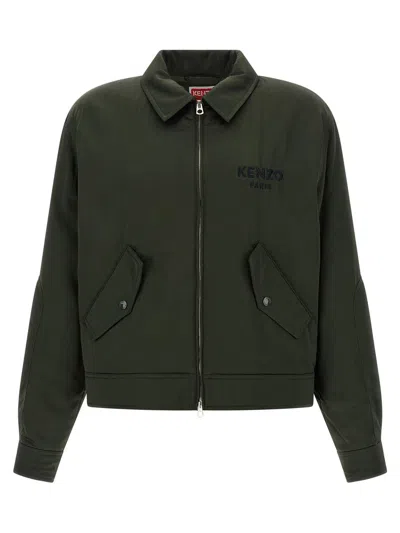 Kenzo "boke Flower" Padded Jacket In Green