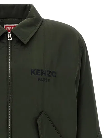 Kenzo "boke Flower" Padded Jacket In Green