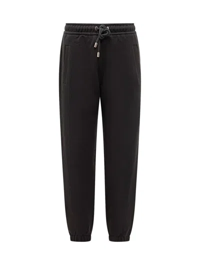Lanvin Black Jogger Pants With Drawstring By  In Black