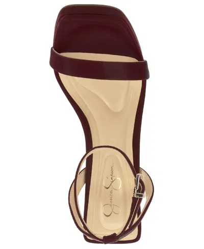 Jessica Simpson Women's Adonia Two-piece Platform Dress Sandals In Red