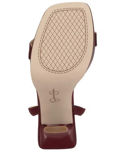 Jessica Simpson Women's Adonia Two-piece Platform Dress Sandals In Red