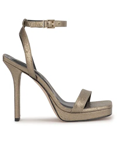 Jessica Simpson Women's Adonia Two-piece Platform Dress Sandals In Gray