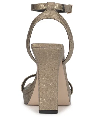 Jessica Simpson Women's Adonia Two-piece Platform Dress Sandals In Gray