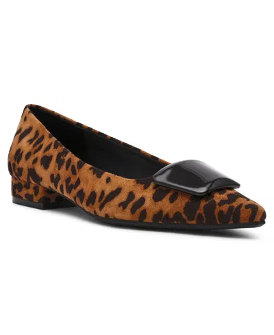 Anne Klein Women's Crawford Pointed Toe Flats In Brown