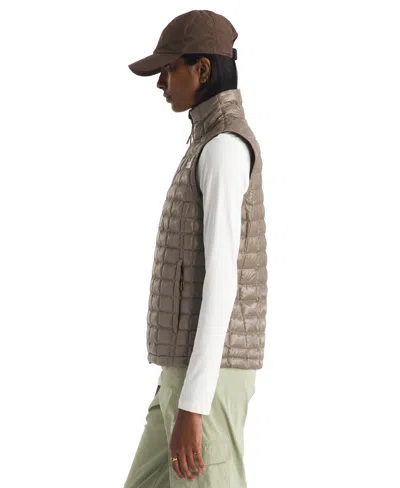 The North Face Women's Thermoball Quilted Vest In Brown