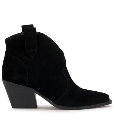 Jessica Simpson Women's Zadie Pull-on Western Booties In Black