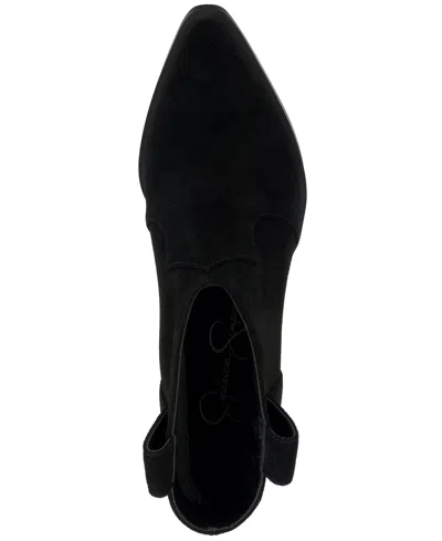 Jessica Simpson Women's Zadie Pull-on Western Booties In Black