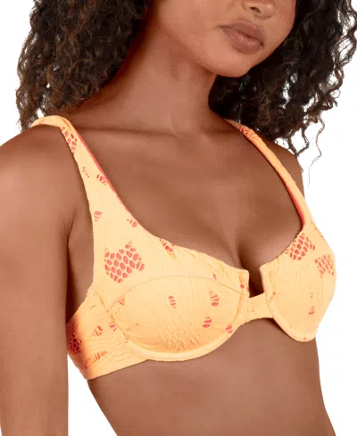 Hurley Juniors' Floral Field Underwire Bikini Top In Multi