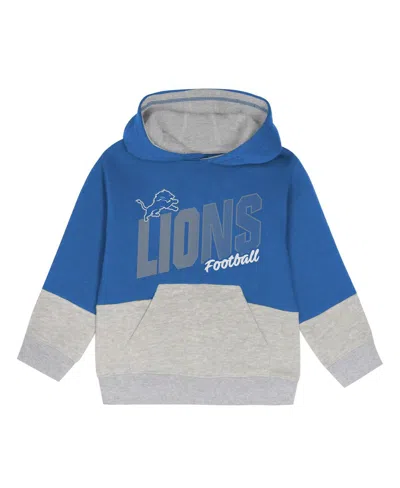 Outerstuff Toddler Blue Detroit Lions Lineman Fleece Hoodie And Pants Set In Blue