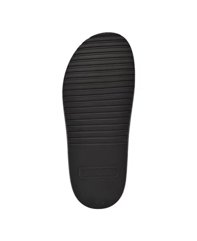 Guess Men's Vesper Branded Slip-on Fashion Slides In Black