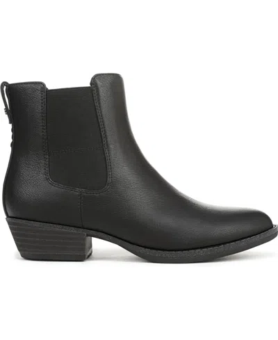Dr. Scholl's Women's Mara Stacked Block Heel Chelsea Short Boots In Black