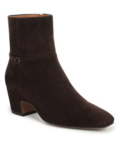 Franco Sarto L-saydie Leather Bootie In Brown