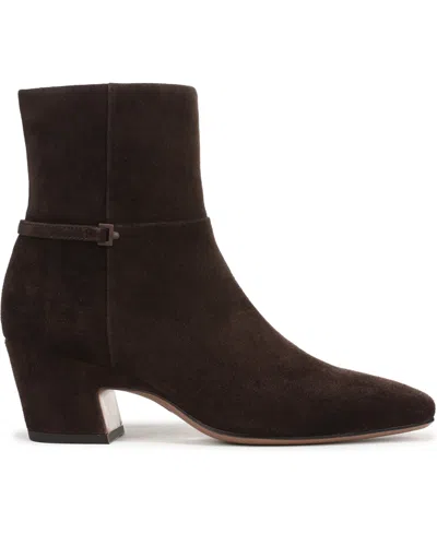 Franco Sarto L-saydie Leather Bootie In Brown
