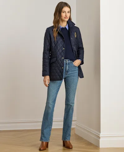 Ralph Lauren Women's Quilted Crest Jacket In Blue