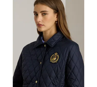 Ralph Lauren Women's Quilted Crest Jacket In Blue
