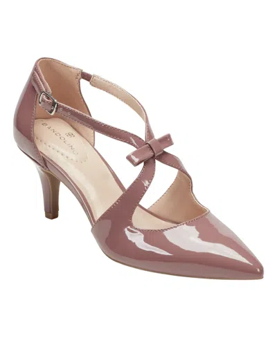 Bandolino Women's Zeffer Strappy Bow Stiletto Heel Pumps In Nude