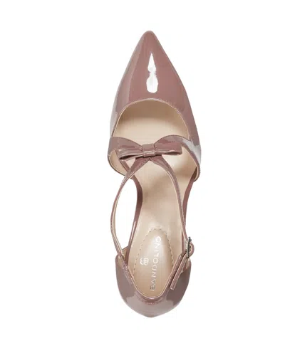 Bandolino Women's Zeffer Strappy Bow Stiletto Heel Pumps In Nude