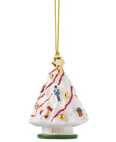 Villeroy & Boch Christmas Classics Christmas Tree Dated Ornament 2025 In Multi