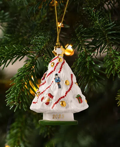 Villeroy & Boch Christmas Classics Christmas Tree Dated Ornament 2025 In Multi