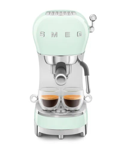 Smeg 50's Retro Style Manual Espresso Machine In Green