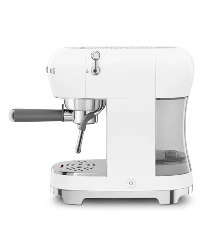 Smeg 50's Retro Style Manual Espresso Machine In White