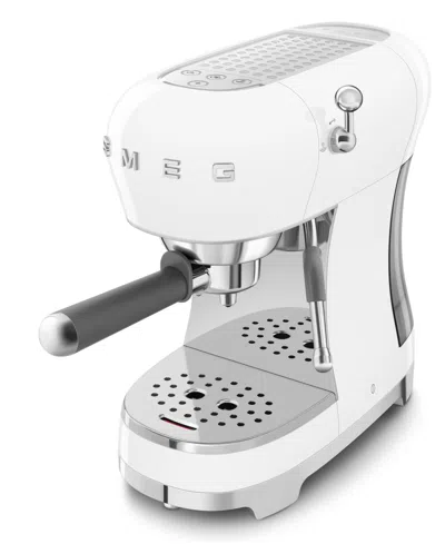 Smeg 50's Retro Style Manual Espresso Machine In White