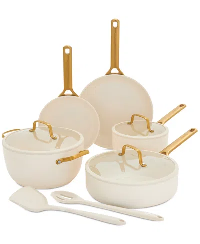 Greenpan Reserve Pro 10-piece Nonstick Cookware Set In White