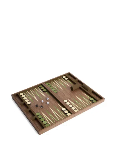 L'objet Fortuny Backgammon Set In Brown